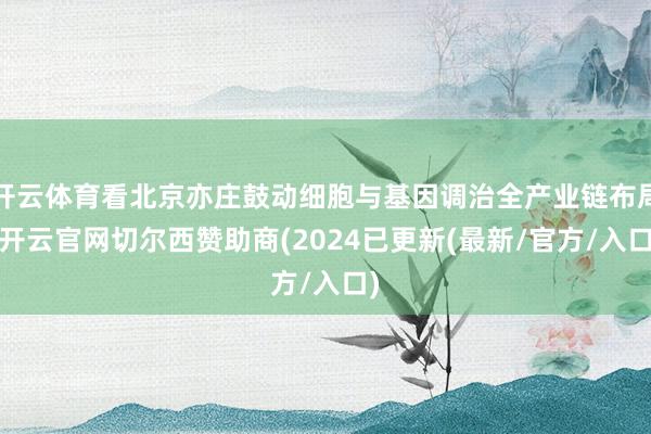 开云体育看北京亦庄鼓动细胞与基因调治全产业链布局-开云官网切尔西赞助商(2024已更新(最新/官方/入口)