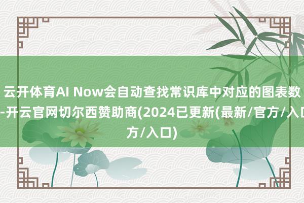 云开体育AI Now会自动查找常识库中对应的图表数据-开云官网切尔西赞助商(2024已更新(最新/官方/入口)